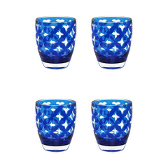 Palazzioi Tumblers, Set of 4 - Blue, Small