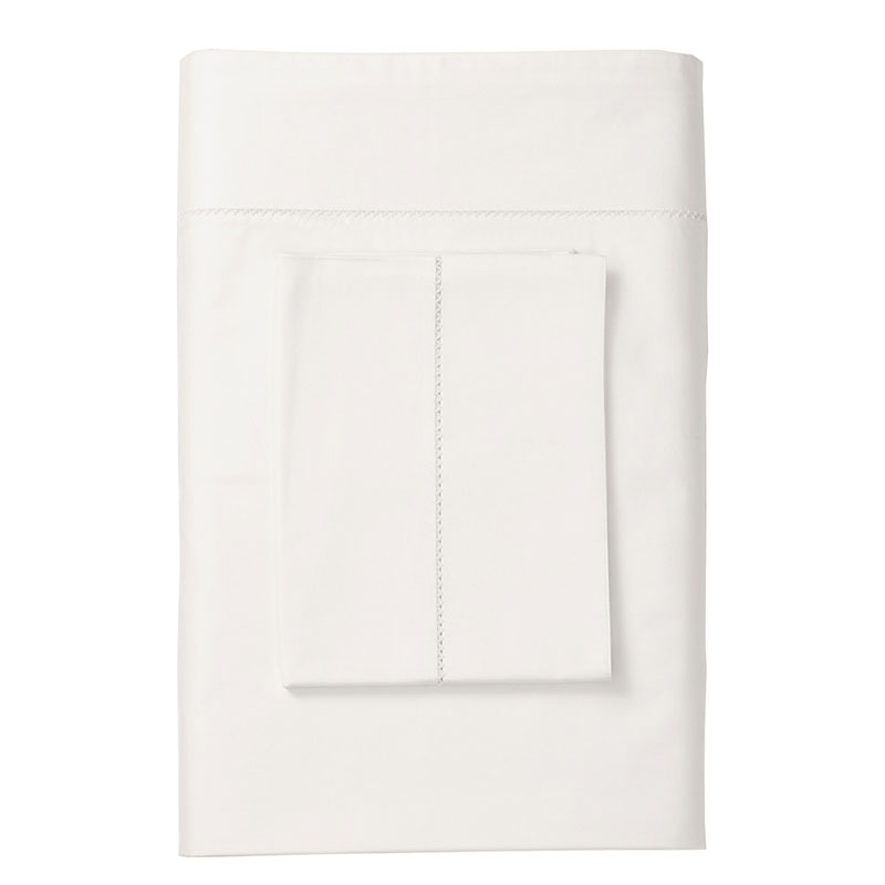 Premium Smooth Organic Cotton Sateen Bed Sheet Set - White, King