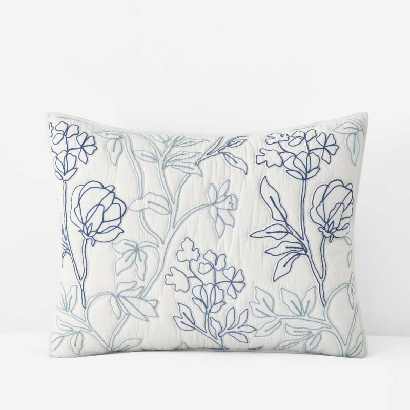 Rashika Garden Quilted Sham - White, Standard