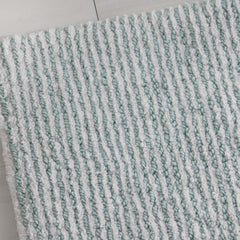 Thin Stripe Bath Rug - Sea Spray, 21 in. x 34 in.