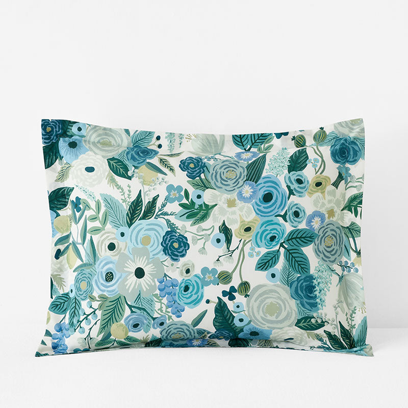 Garden Party Classic Cool Cotton Percale Sham - Teal, King