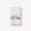 Strawberry Fields Embroidered Hand Towel - White