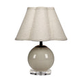 Handblown Glass Table Lamp - Taupe