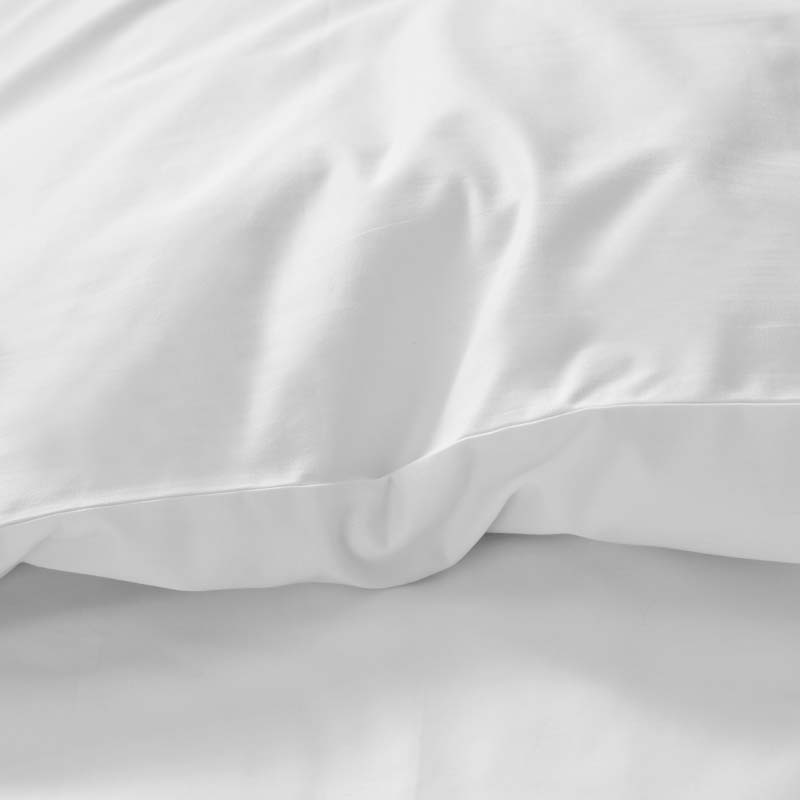 Luxe Smooth Egyptian Cotton Sateen Flat Bed Sheet - White, King/Cal. King
