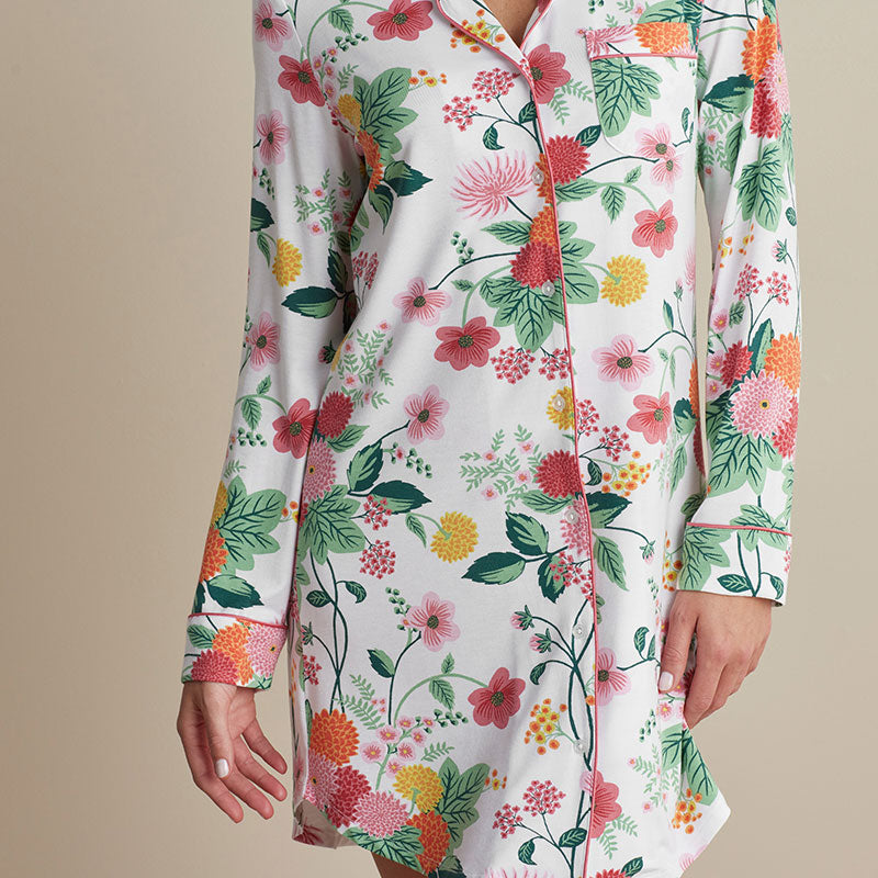 TENCEL™ Modal Jersey Knit Nightshirt - Dahlia, XXL