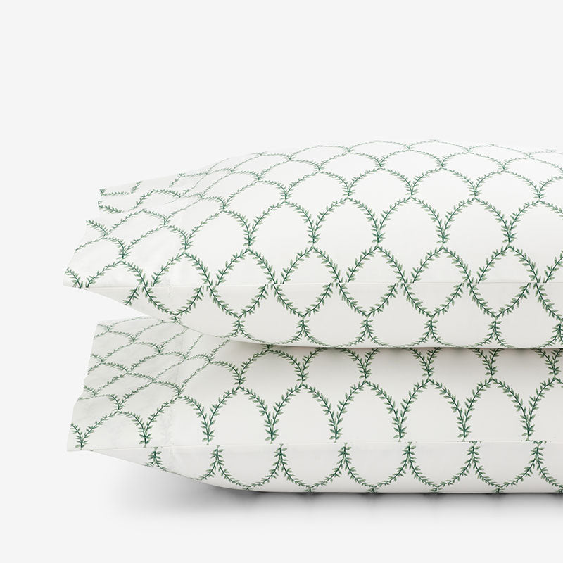 Laurel Classic Smooth Sateen Pillowcase Set - Sage, Standard