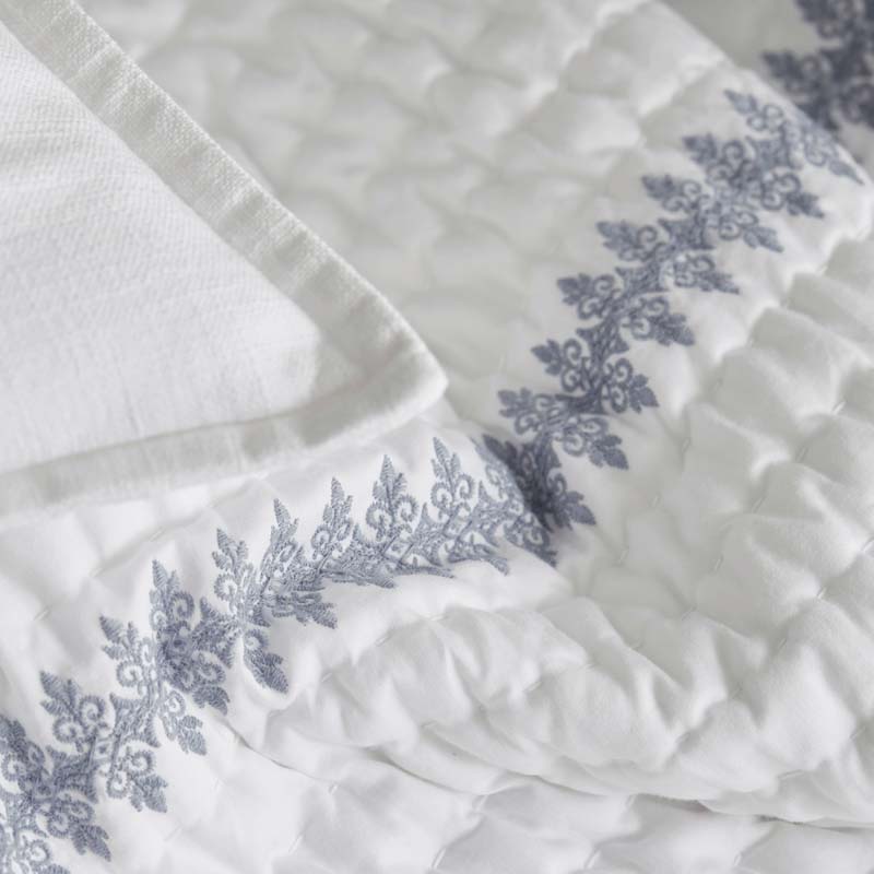 Rishika Quilted Sham - White, Standard