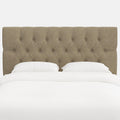 Park Tufted Textured Linen Headboard - Linen, Queen