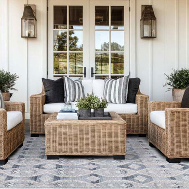 Hand Knotted Performance Rug - Blue, 2' 6" x 8' Runner