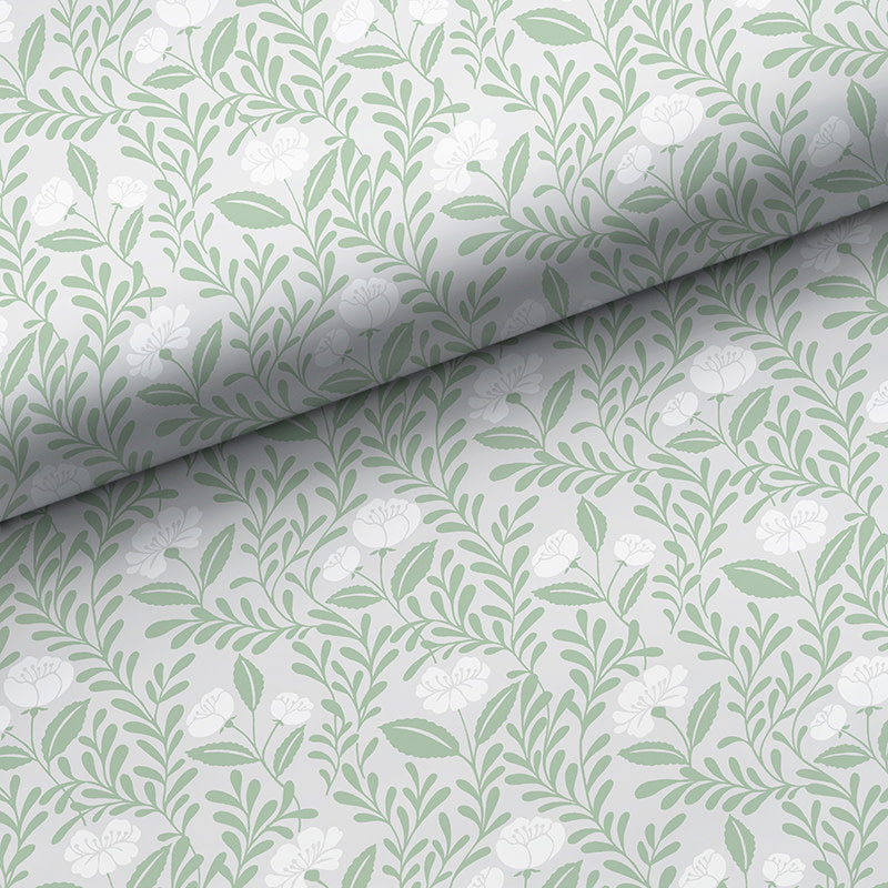 Ava Removable Wallpaper - Vine Willow Green, Roll