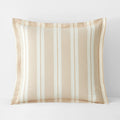 Tailored Stripes and Plaids Classic Cool Cotton Percale Sham - Wide Stripe Gold, Euro