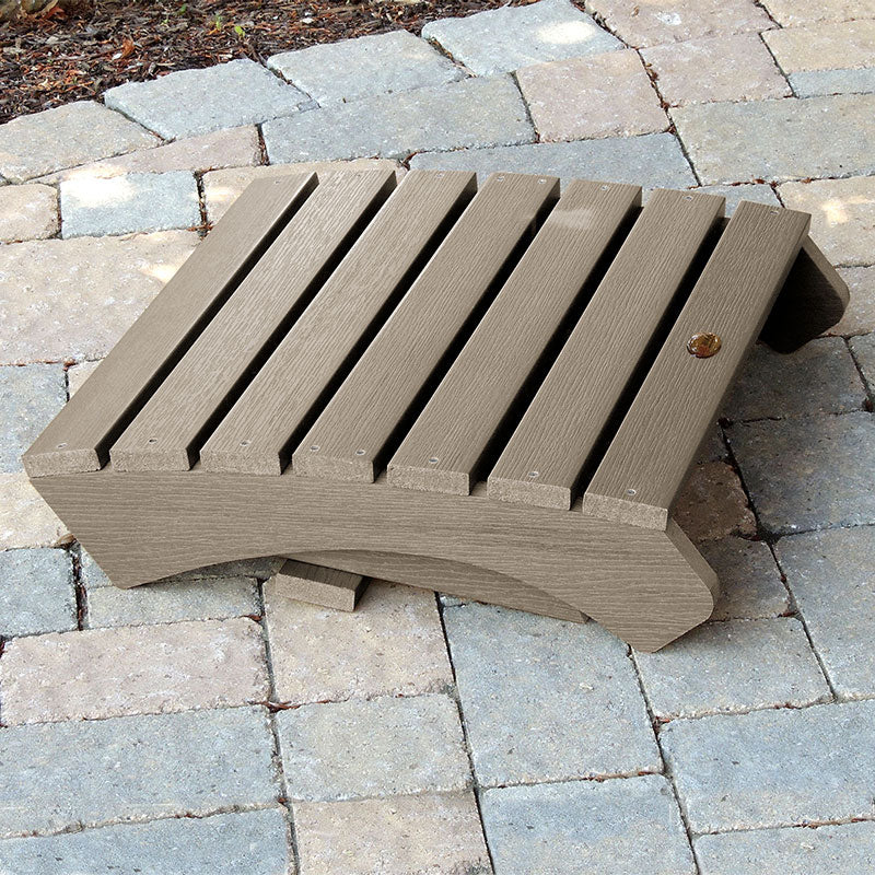 Adirondack Folding Ottoman - Brown