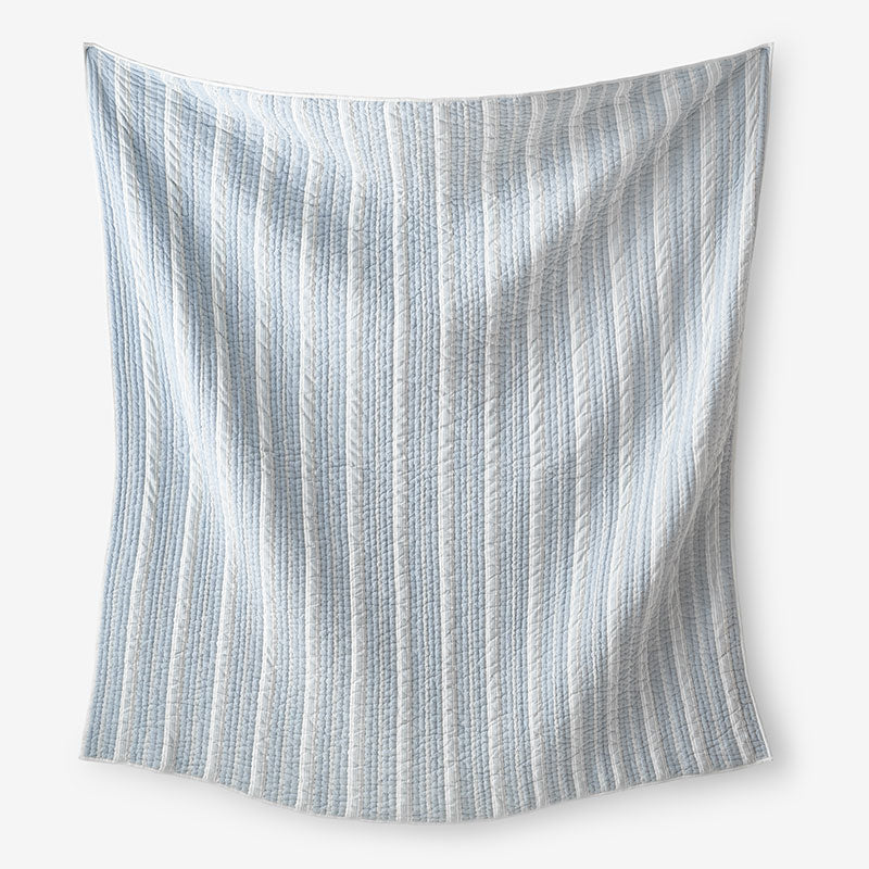 Stripe Quilted Sham - Balanced Stripe, Standard