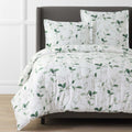 Botanic Meadow Premium Smooth Wrinkle-Free Sateen Comforter - Evergreen, Full/Queen