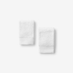 Organic Cotton Washcloths, Set of 2 - White