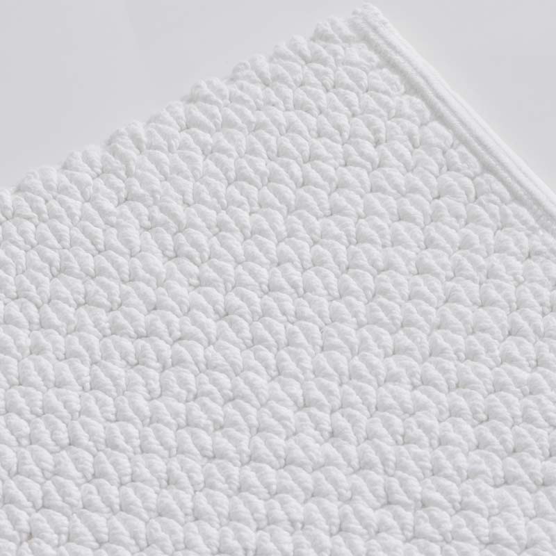Textured Handwoven Cotton Bath Rug - Diamond, 21 in. x 34 in.