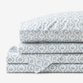 Tira Floral Classic Cool Cotton Percale Bed Sheet Set - Flower Green, Full
