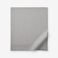 Classic Stripes and Plaids Cool Yarn-Dyed Cotton Percale Flat Bed Sheet - Mini Check Multi, Queen