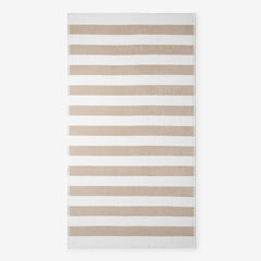 Classic Cabana Stripe Beach Towel - Taupe