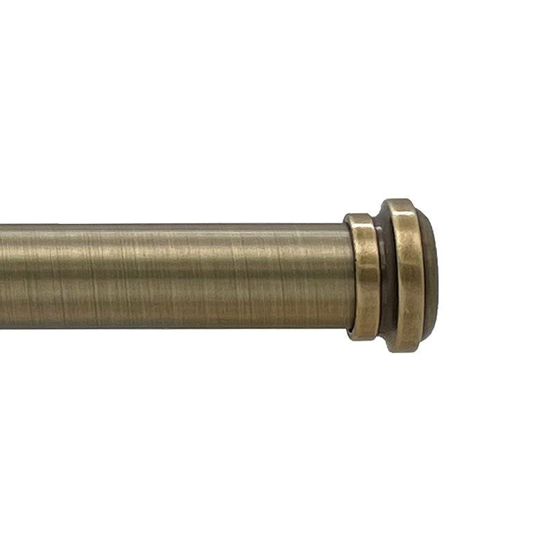 Spile Finial and 1" diameter Rod Set - Antique Gold, 120"