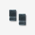 Cotton & TENCEL™ Lyocell Washcloths, Set of 2 - Sea Blue
