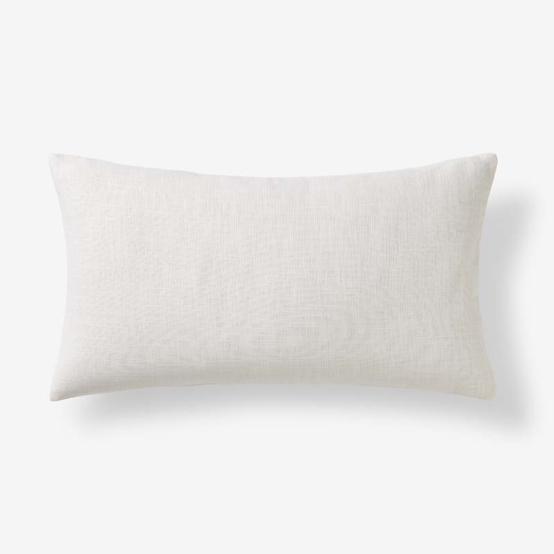 Texture Decorative Lumbar Pillow Cover - Ivory, 12 in. x 21 in.