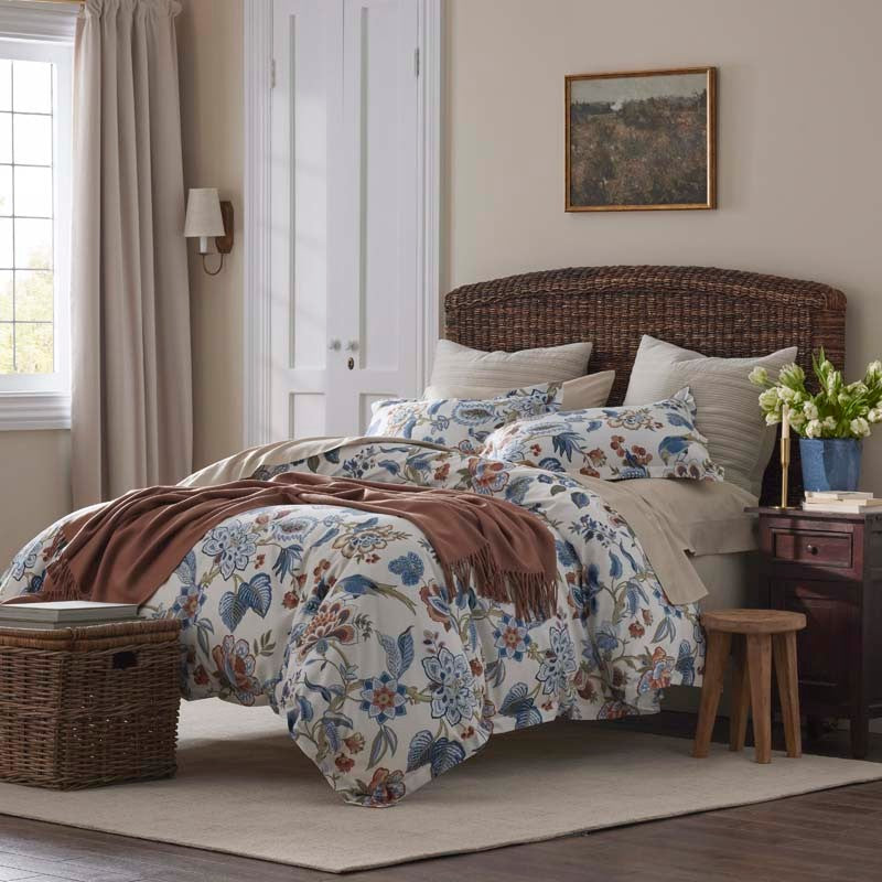 Vintage Meadow Premium Smooth Wrinkle-Free Sateen Bed Sheet Set - Beige, King