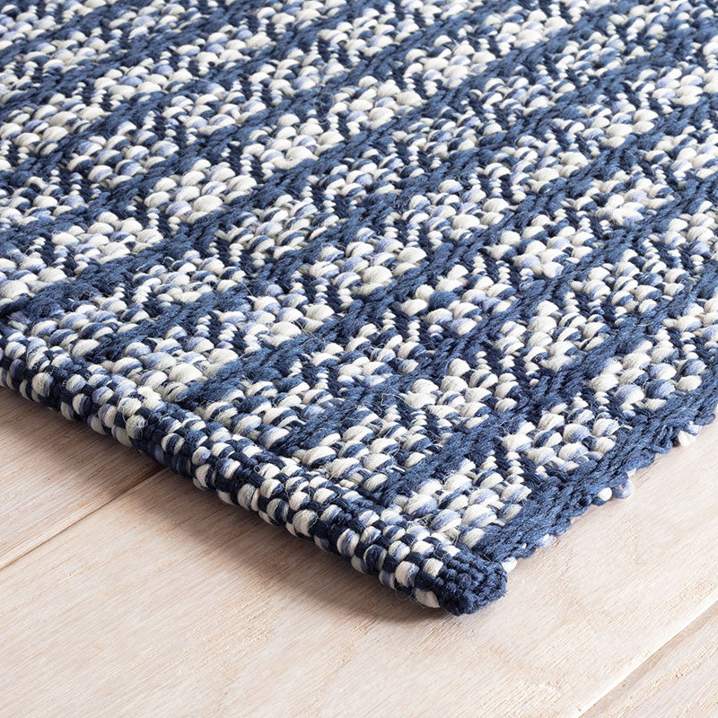 Coco Blue Handwoven Indoor/Outdoor Rug - Blue, 4' x 6'