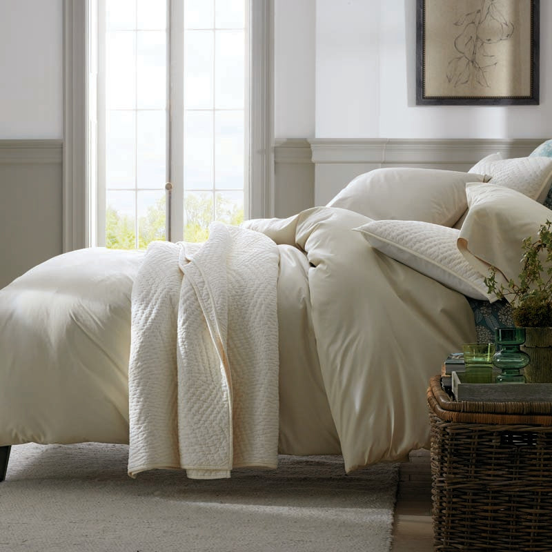 Premium Cool Supima® Cotton Percale Deep Pocket Fitted Bed Sheet - Oatmeal, Cal King