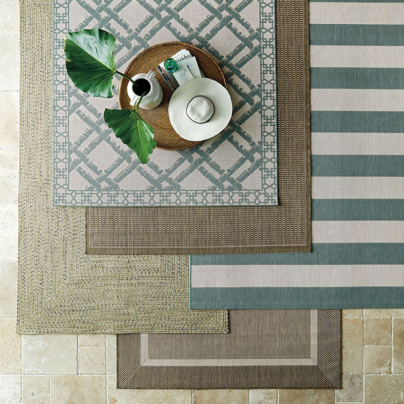 Opal Indoor/Outdoor Rug - Aqua, 2' x 3'