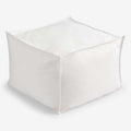 Indoor/Outdoor Pouf - White, Medium