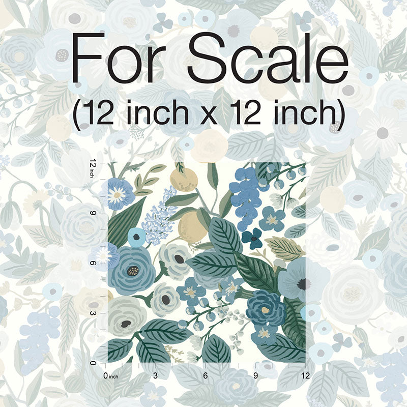 Garden Party Traditional Wallpaper - Indigo Multi, Roll