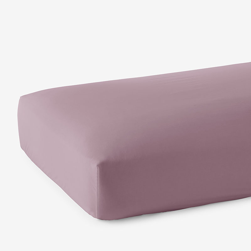 Premium Smooth Supima® Cotton Wrinkle-Free Sateen Fitted Bed Sheet - Wisteria, Deep Pocket Queen