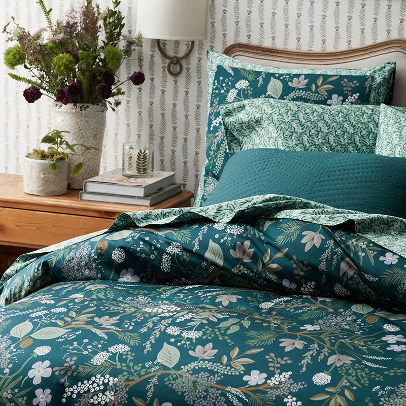 Juniper Forest Classic Smooth Sateen Sham - Navy, Euro