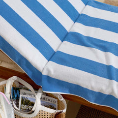 Classic Cabana Stripe Lounge Chair Cover - Blue
