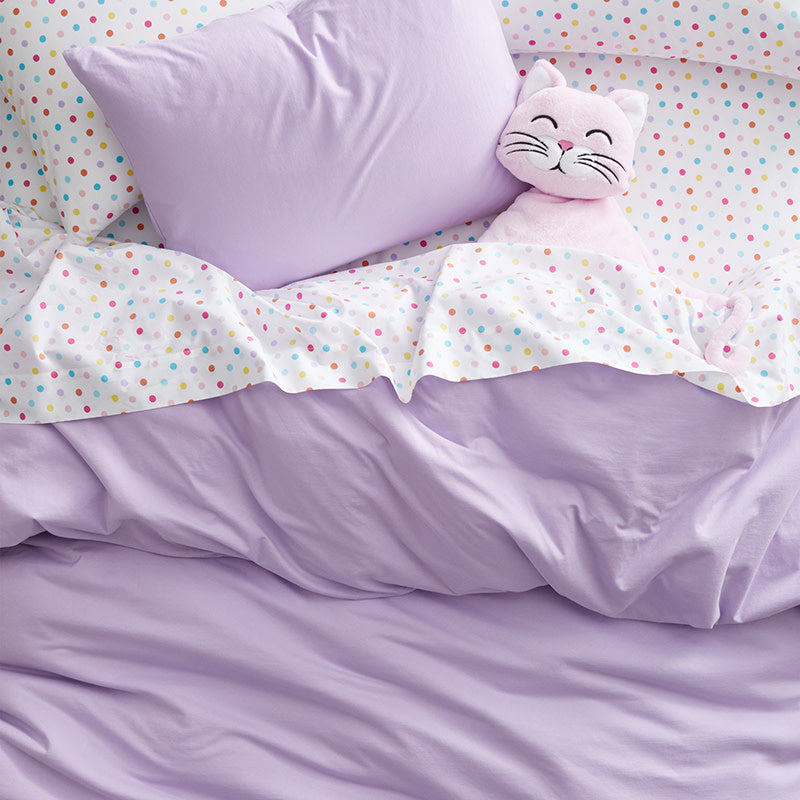 T-Shirt Soft Jersey Knit Pillowcase Set - Smoke Blue, Standard