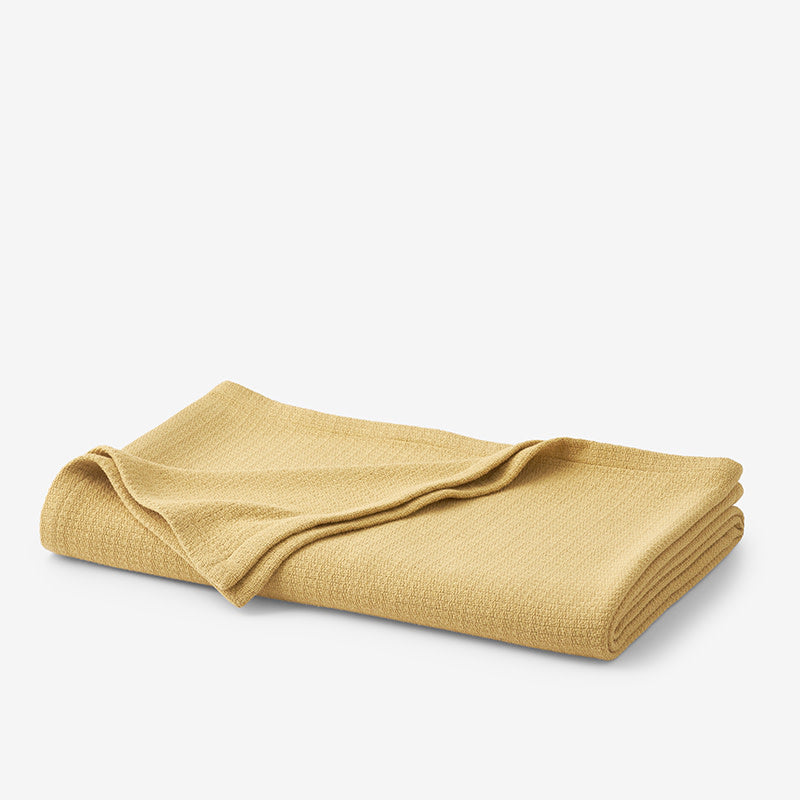Cotton Weave Blanket - Butterscotch, King/Cal. King