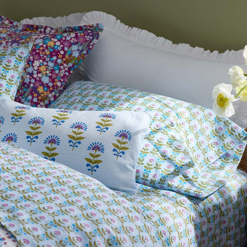 Idril Classic Cool Cotton Percale Pillowcase Set - Butti, Standard
