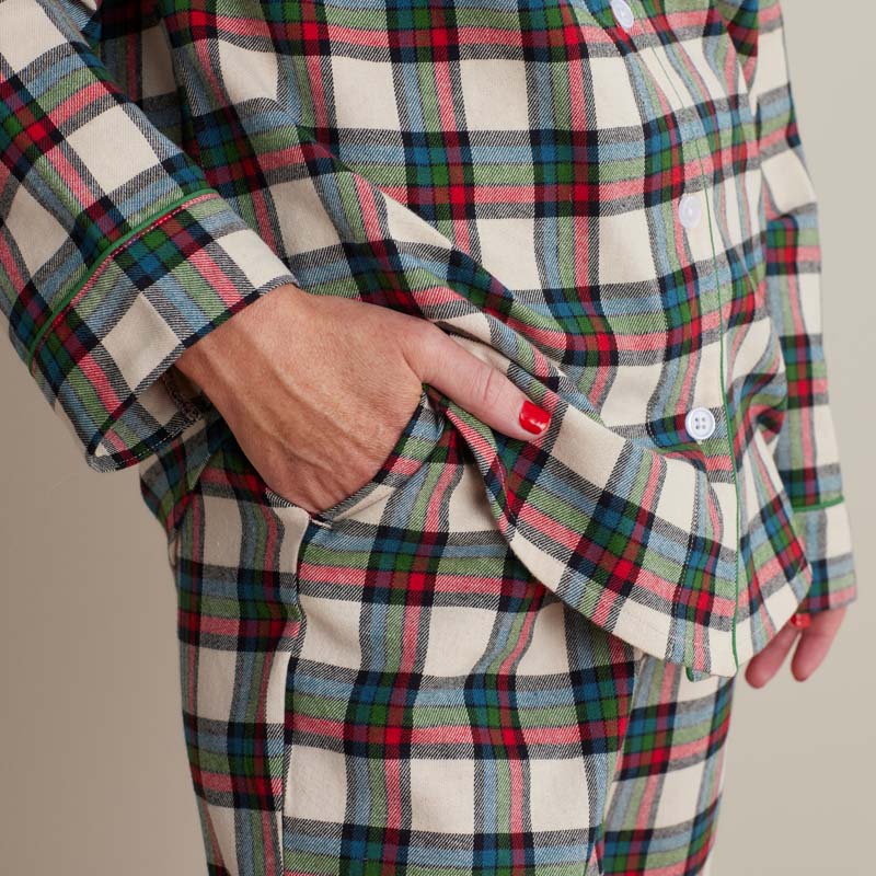 Family Flannel Women's Button-Down Pajama Set - Idyllwild, XXL
