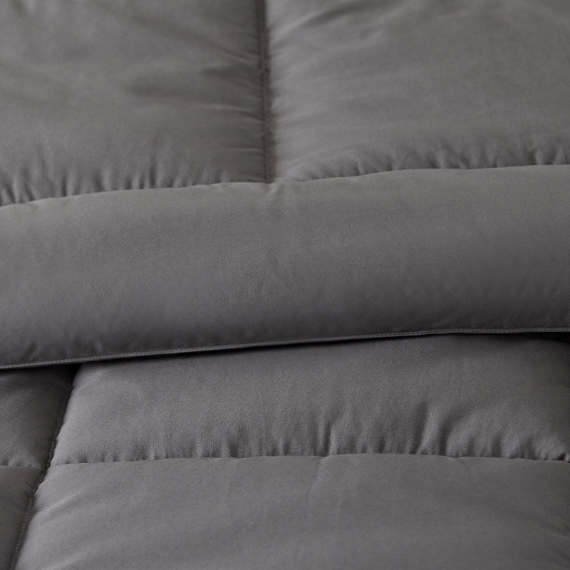 Classic Cool Cotton Percale Comforter - Graphite, Full
