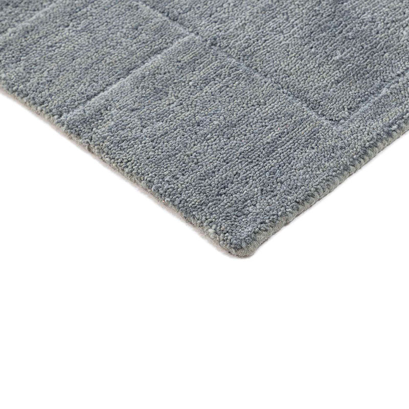 Relief Hand Tufted Wool Rug -  Blue, 2' x 3'