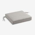 Rain Boxed Edge Replacement Chair Cushion - Silver, 18 in. x 18 in.