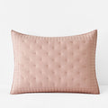 Pintuck Quilted Sham - Faded Rose, King