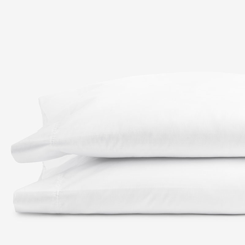 Classic Smooth Rayon Made From Bamboo Sateen Pillowcase Set - White, King
