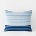 T-Shirt Soft Jersey Knit Stripe Yarn-Dyed Sham - Blue Multi, Standard