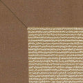 Sunbrella Narrow Stripe Bordered Indoor/Outdoor Rug - Cocoa, Swatch
