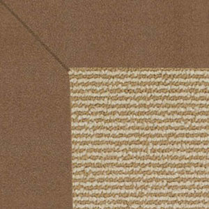 Sunbrella Narrow Stripe Bordered Indoor/Outdoor Rug - Cocoa, Swatch