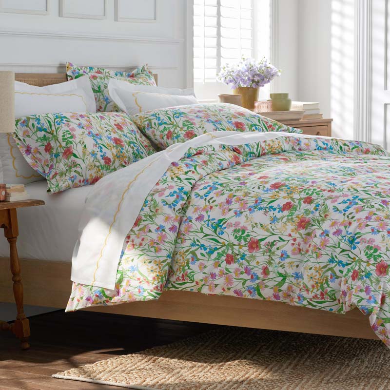 Garden Symphony Classic Cool Cotton Percale Comforter - Multi, King/Cal. King