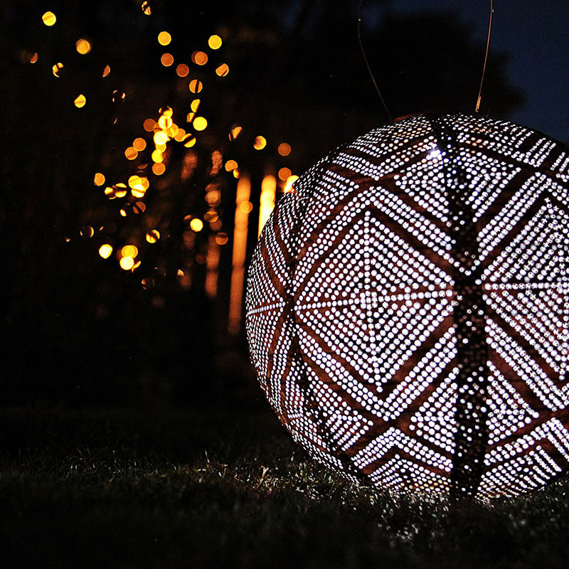 Soji™ Stella Boho Solar Outdoor Lantern - Copper