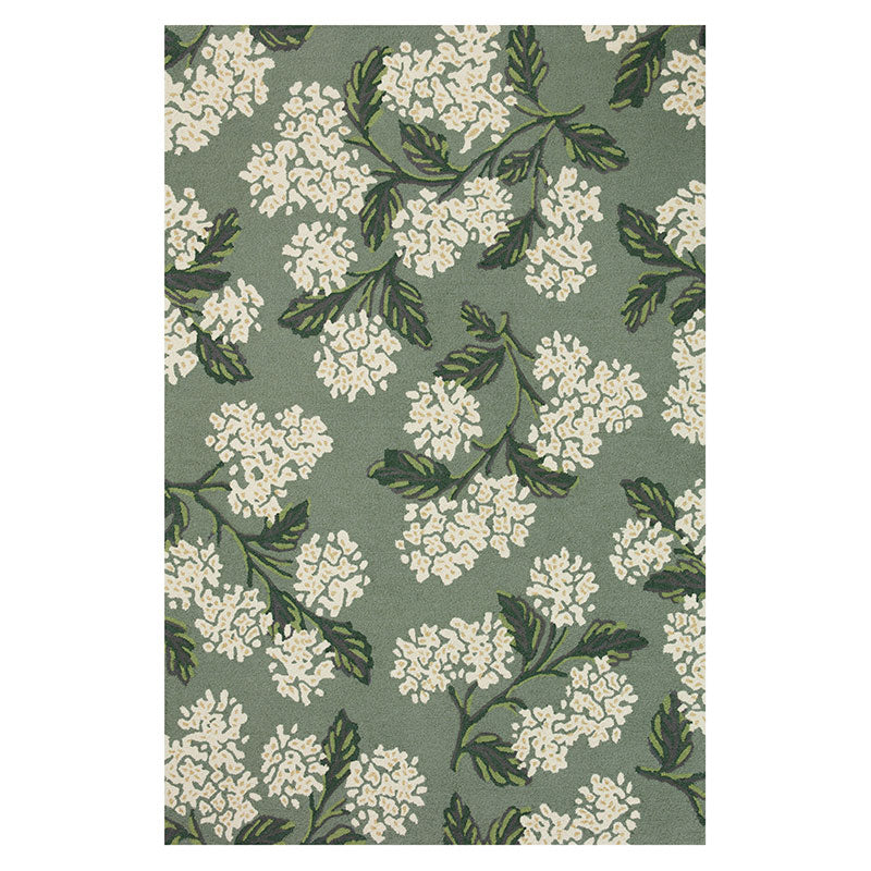 Joie Wool Rug - Hydrangea Sage, 2' 6" x 7' 6" Runner